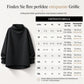🥳Wiederkäufer-Rate über 90%!🥳 Locker geschnittener Mock-Neck-Pullover mit Drapierung, abfallenden Schultern und langen Ärmeln
