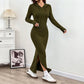 📢🎉50%Rabatt!!!🛍️✨Damen figurbetontes ärmelloses Midikleid mit Kapuze