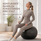 Damen Rippstrick Mock Neck Halbzip-Overall Hochwirksamer Yoga- und Fitness-Body