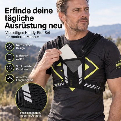 🌟Bestseller reduziert! Nur diese Woche!🌟 Outdoor-Laufweste mit Rucksack für Handys und Flüssigkeitsversorgung