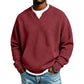 📢Blitzangebot! Jetzt zuschlagen!📢 Legere Waffelstrick-Sweatshirt für Herren