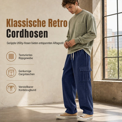 🔥Heute ein Muss! Nicht verpassen!🔥Herren-Cord-Cargohose mit mehreren Taschen