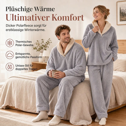 🎉Über 100.000 zufriedene Kunden!🎉 Dickes warmes Sherpa Schlafanzug-Set für Herren und Damen