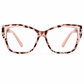 Cyberpunk Cat Eye Blaulichtfilter-Brille für Damen, trendige fotochrome klare Gläser