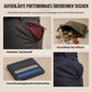 Kurze Brieftasche für Herren, multifunktional, geschäftlich, horizontaler Kartenhalter und Reißverschluss-Münzfach