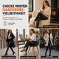 Damen High-Waist-Leggings aus PU-Leder, mit Fleecefutter, super weiche warme Winterhosen
