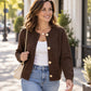 ⭐🧶Beliebt | Weicher Strick, Alltagskomfort – Damen Rundhals Strickcardigan mit Goldknöpfen
