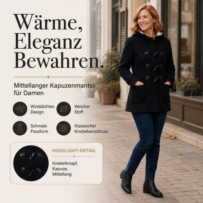 🧥❄️ Warme Damen-Winterjacke – Kapuze, Toggle-Verschluss, gemütlicher Winterschutz 🌨️