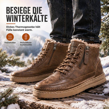 💝Herren Winter High-Top Schneestiefel, verdickt, warme Schuhe mit dicker Sohle