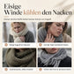 Damen Zebra Print Kunstkaschmir Schal, dicker warmer Winter Stola mit Fransen
