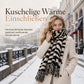 Damen Zebra Print Kunstkaschmir Schal, dicker warmer Winter Stola mit Fransen