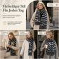 Damen Zebra Print Kunstkaschmir Schal, dicker warmer Winter Stola mit Fransen