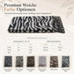 Damen Zebra Print Kunstkaschmir Schal, dicker warmer Winter Stola mit Fransen