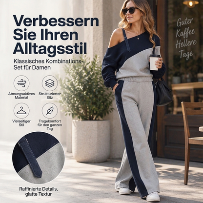 👗✨ Damen Träger-Zweiteiler im Color-Block – Freizeitlich, Bequem & Trendy 🎨