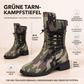 🔥Nicht verpassen!🔥 Damen Retro Western Cowboy Stiefel in Übergröße, getarnte genietete hohe Stiefel