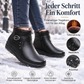 Damen Winterstiefel aus PU-Leder mit Plüschfutter