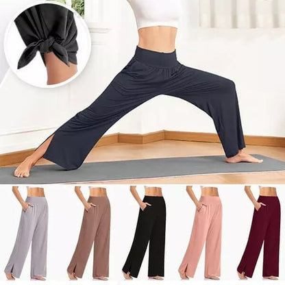 🔥Pantalones de chándal de yoga sueltos casuales de pierna ancha para mujer - COMPRE 3 ENVÍO GRATIS