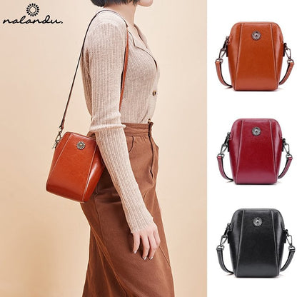 🎁🎁49 % de descuento - Moda vertical puede poner el teléfono móvil hombro crossbody bolsa