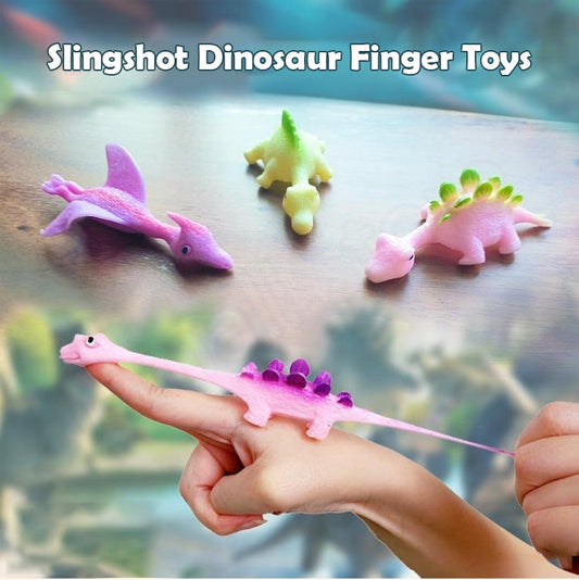 ( OFERTA TEMPRANA DE NAVIDAD 48% DE DESCUENTO) Slingshot Dinosaur Finger Toys