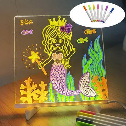 🎁Tablero de mensajes LED/Tablero de dibujo para niños🎨