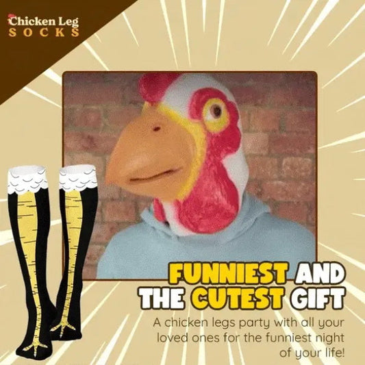 🤣Calcetines únicos con forma de muslo de pollo